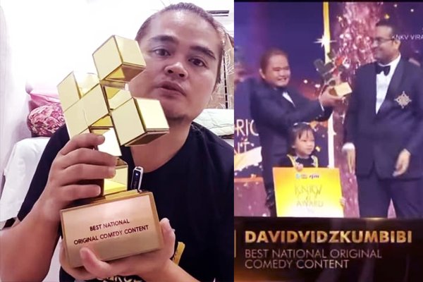 Golden Awards Best National Original Comedy Content milik DavidVidz Kumbibi