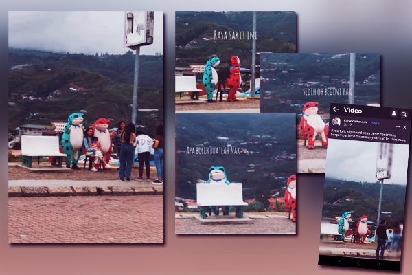 Maskot katak tidak dibayar selepas bergambar?